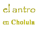 Cuadro de texto: el antro en Cholula

